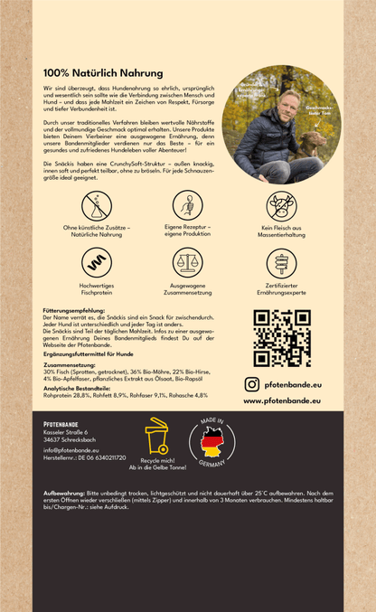 Snäcki - Fisch Möhre Hirse - Pfotenbande